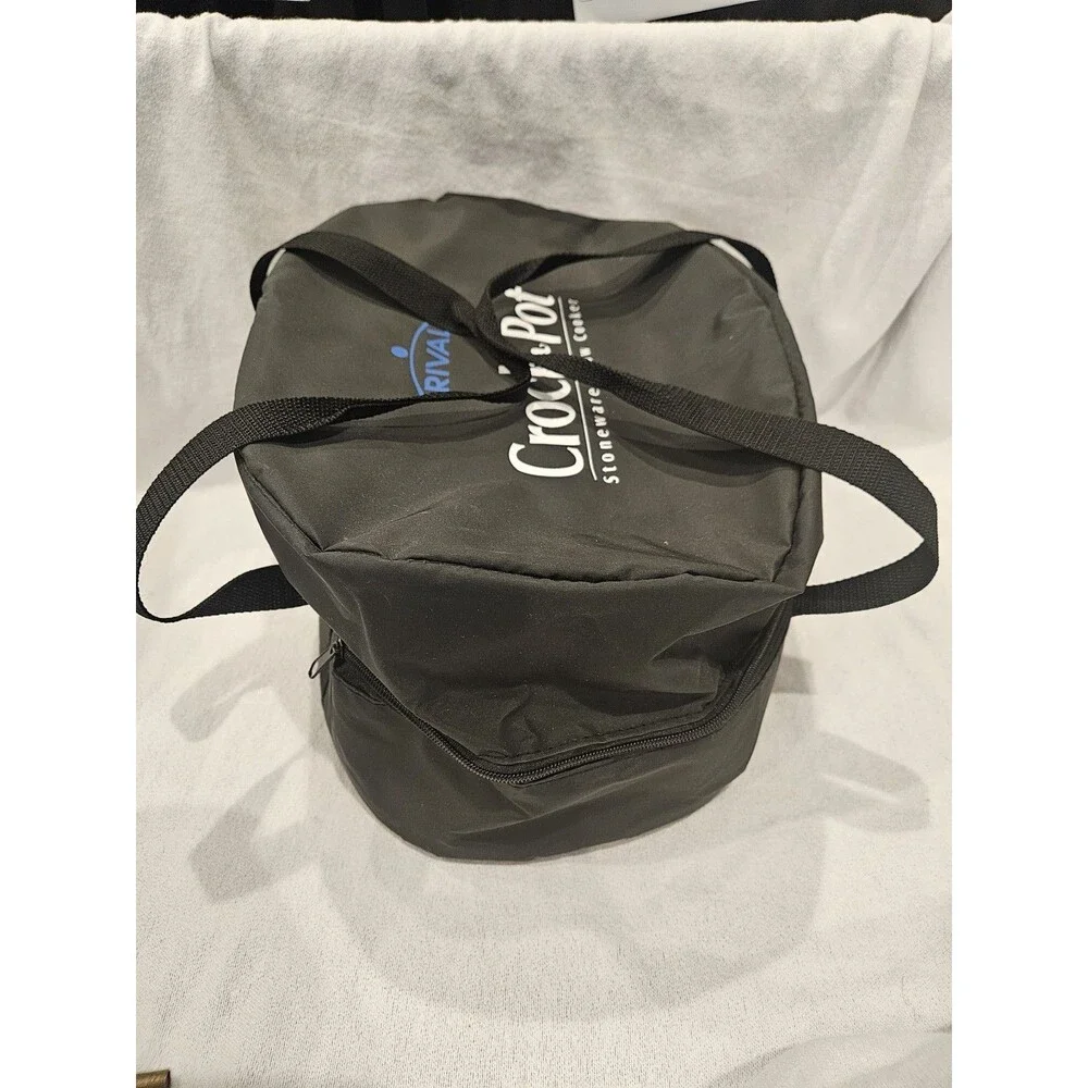 Rival Crock-Pot Stoneware Slow Cooker Replacement Carrying Bag Black Lightweight